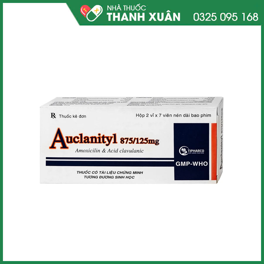 Auclanityl 1g thuốc điều trị nhiễm khuẩn hô hấp, sinh dục, xương khớp, da&amp;mô, nha khoa, phụ khoa