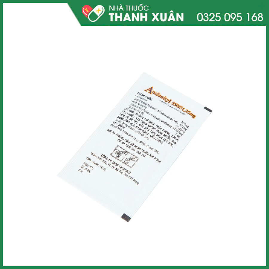 Auclanityl 281,25mg thuốc điều trị nhiễm khuẩn hô hấp, sinh dục, xương khớp, da&amp;mô, nha khoa, phụ khoa