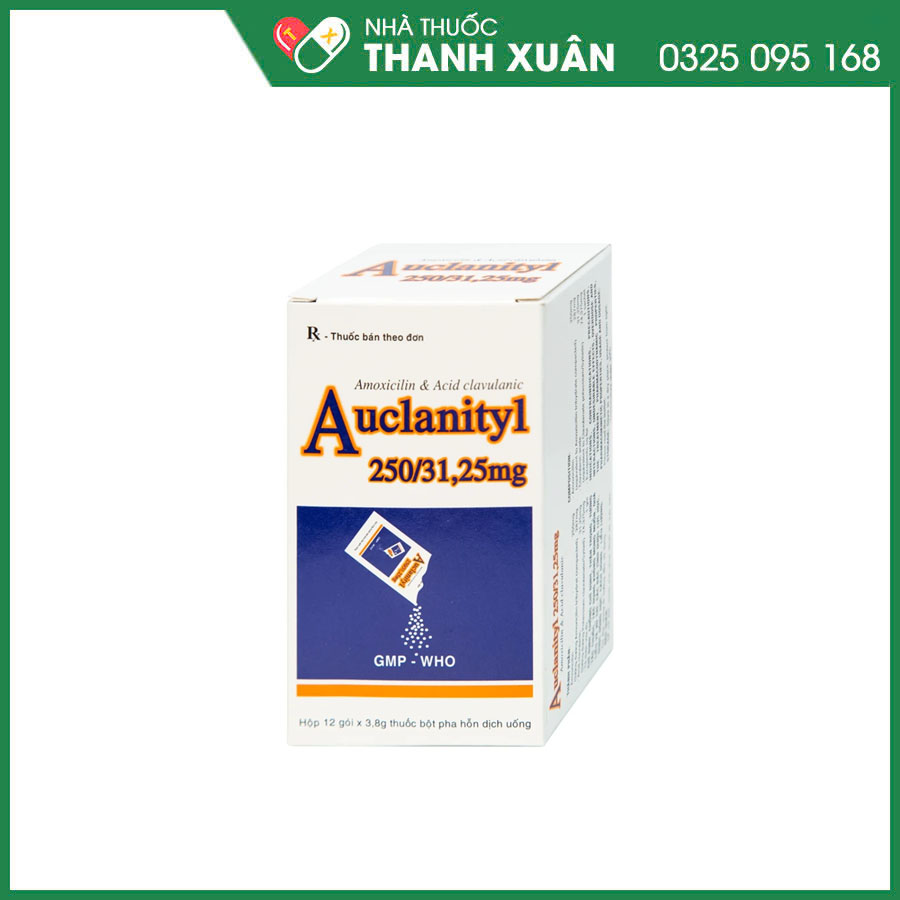 Auclanityl 281,25mg thuốc điều trị nhiễm khuẩn hô hấp, sinh dục, xương khớp, da&amp;mô, nha khoa, phụ khoa