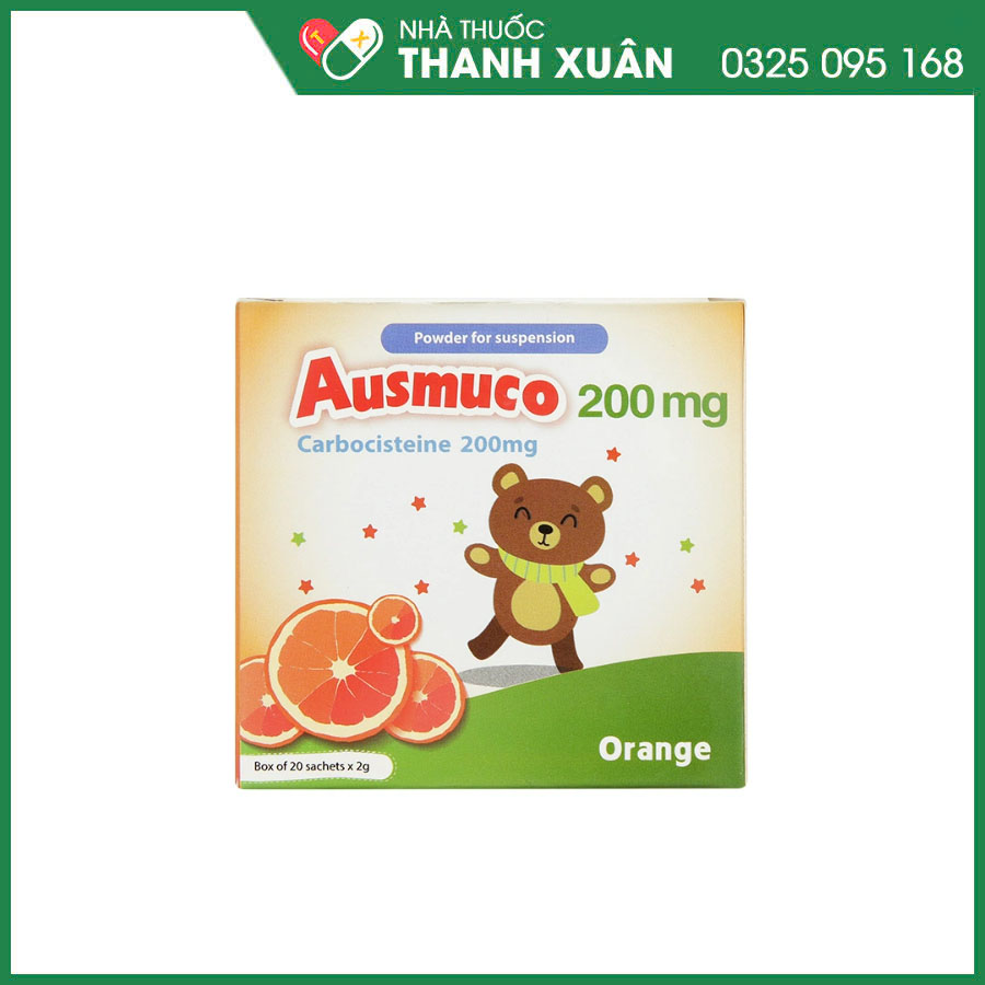 Ausmuco thuốc giúp loãng đờm, tiêu chất nhày trong các bệnh lý đường hô hấp