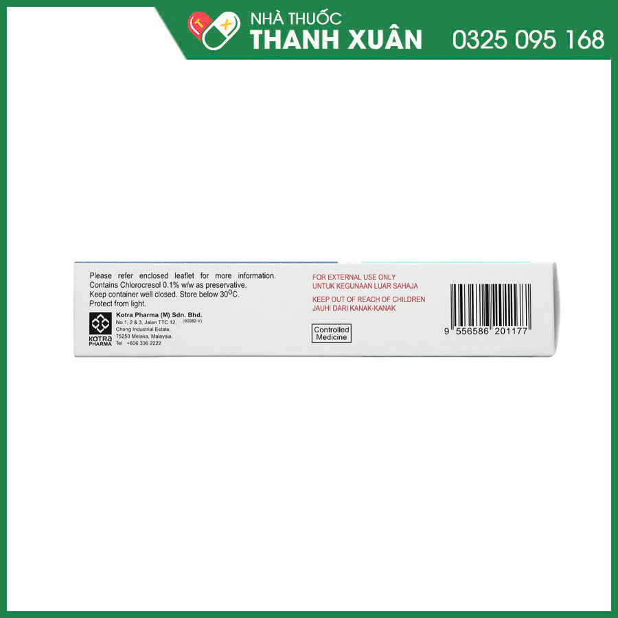 Axcel Miconazole Cream 2% thuốc bôi điều trị nhiễm nấm ngoài da