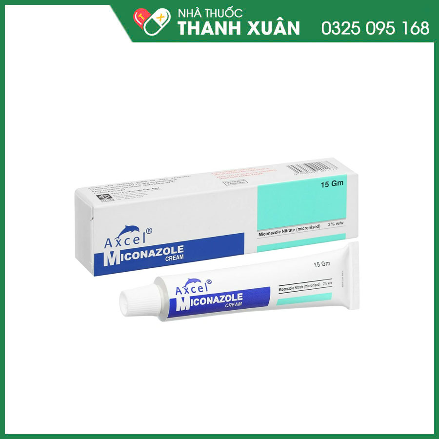 Axcel Miconazole Cream 2% thuốc bôi điều trị nhiễm nấm ngoài da