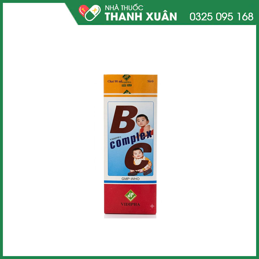 Siro B complex C Vidiphar giúp bổ sung vitamin cho người thiếu chất, kém hấp thu, mệt mỏi và trẻ còi xương