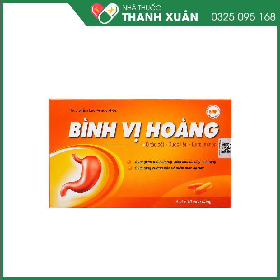 Bình Vị Hoàng - Hỗ trợ giảm viêm loét dạ dày, tá tràng