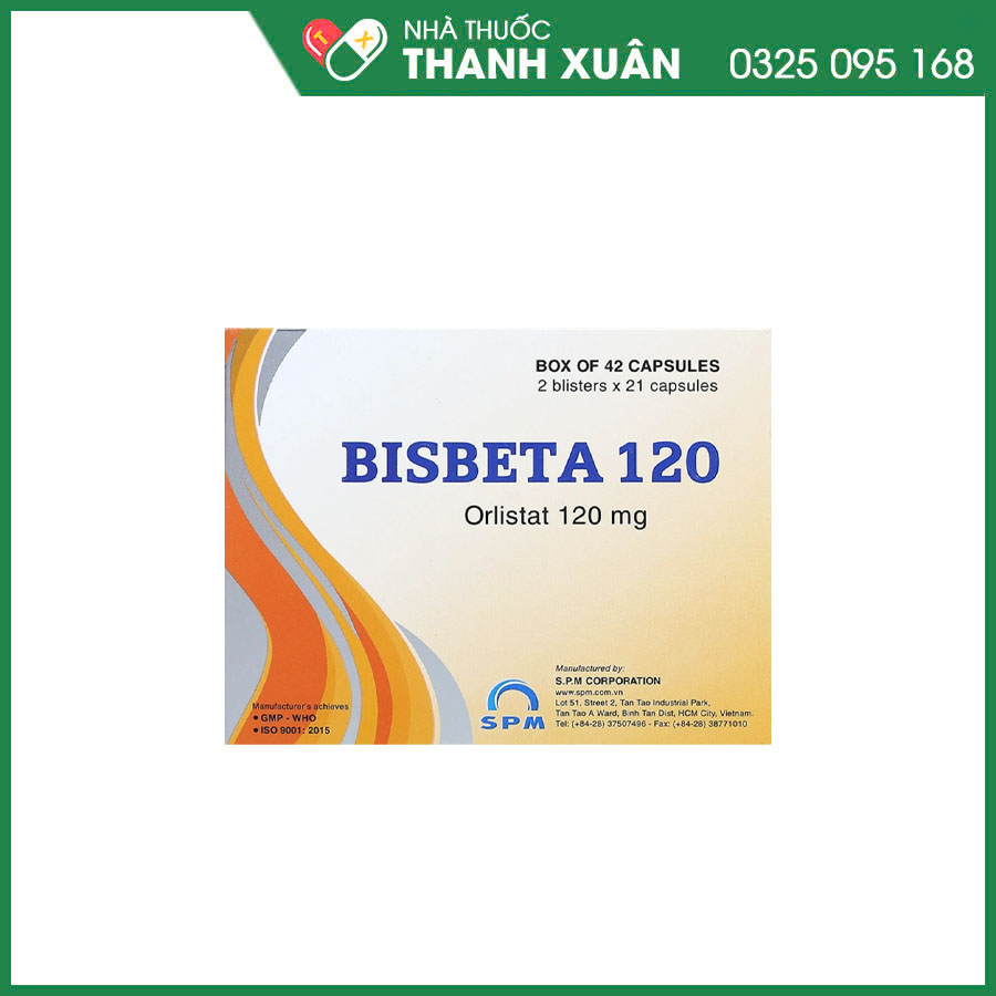 Bisbeta 120mg thuốc kiểm soát cân nặng, hỗ trợ trị béo phì