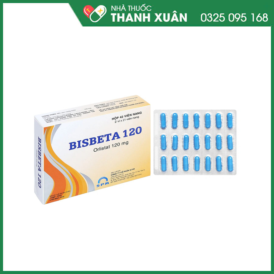 Bisbeta 120mg thuốc kiểm soát cân nặng, hỗ trợ trị béo phì
