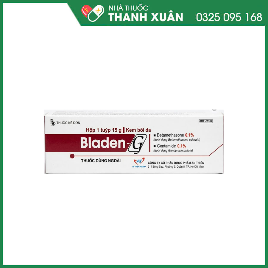 Bladen-G điều trị các bệnh viêm da dị ứng, hăm da, vảy nến