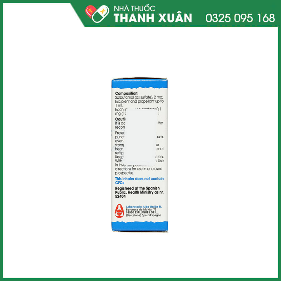 Buto-asma Inhaler điều trị ngăn ngừa co thắt phế quản, hen phế quản