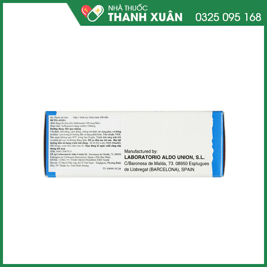 Buto-asma Inhaler điều trị ngăn ngừa co thắt phế quản, hen phế quản