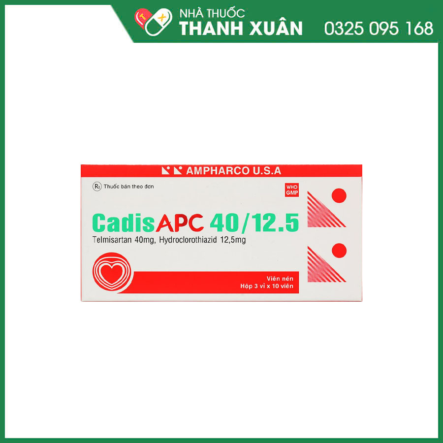 CadisAPC 40/12.5 thuốc điều trị tăng huyết áp nguyên phát