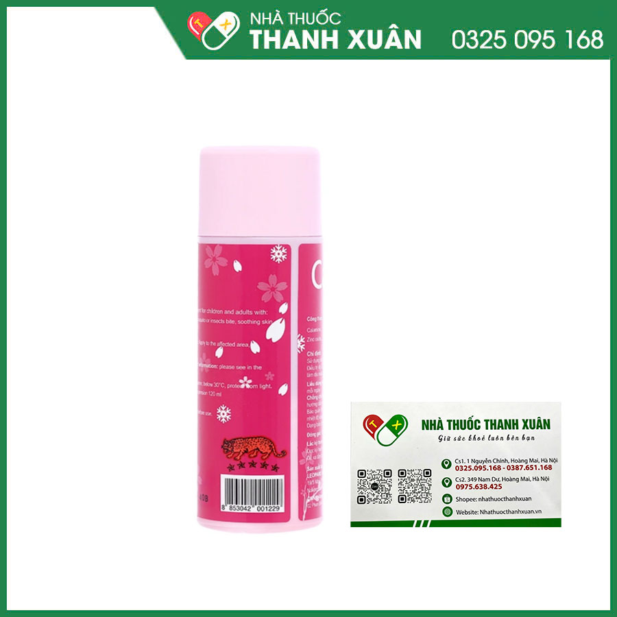 Calamine hỗn dịch bôi da trị dị ứng, ngứa, rôm sảy, chàm, côn trùng đốt