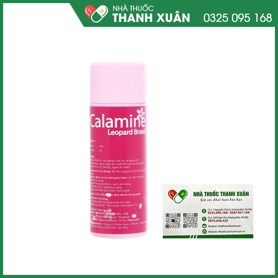 Calamine hỗn dịch bôi da trị dị ứng, ngứa, rôm sảy, chàm, côn trùng đốt