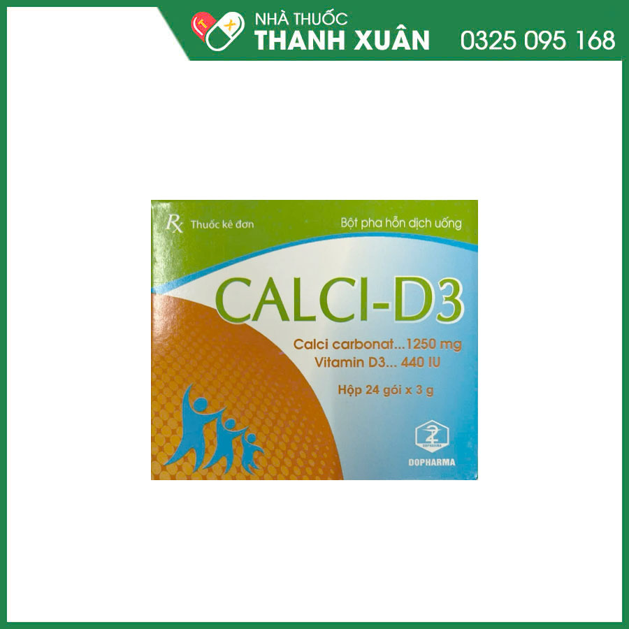 Calci-D3 thuốc phòng ngừa và điều trị thiếu hụt calci và vitamin D3