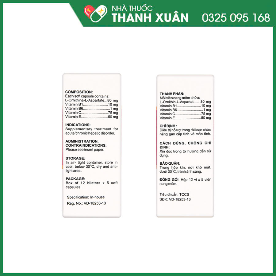 Camlyhepatinsof thuốc điều trị hỗ trợ trong rối loạn chức năng gan
