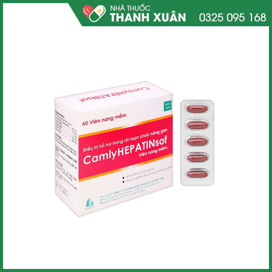 Camlyhepatinsof thuốc điều trị hỗ trợ trong rối loạn chức năng gan