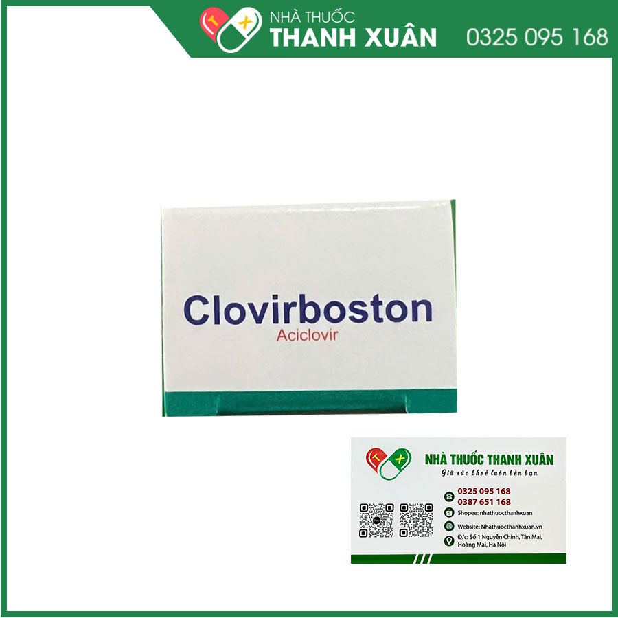 Clovirboston điều trị nhiễm Herpes Simplex