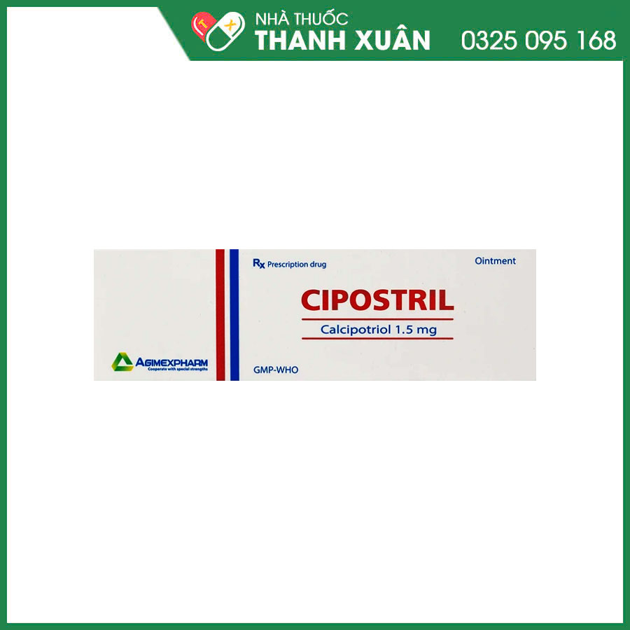 Cipostril thuốc điều trị tại chỗ vảy nến mảng mức độ nhẹ đến vừa