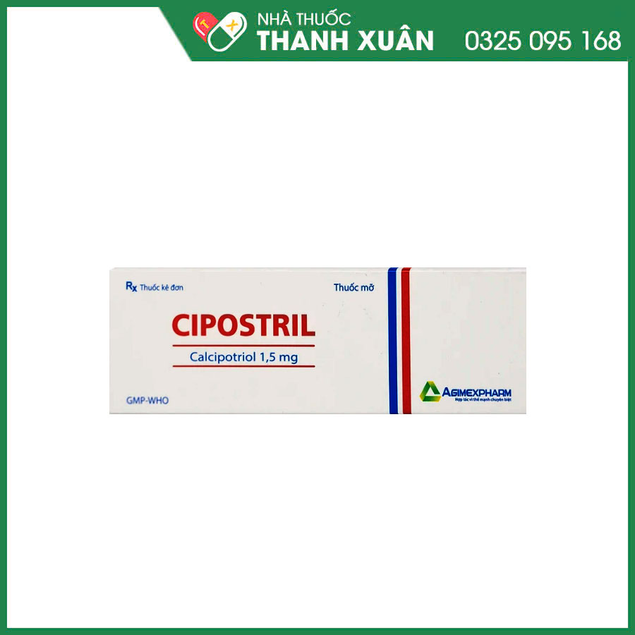 Cipostril thuốc điều trị tại chỗ vảy nến mảng mức độ nhẹ đến vừa
