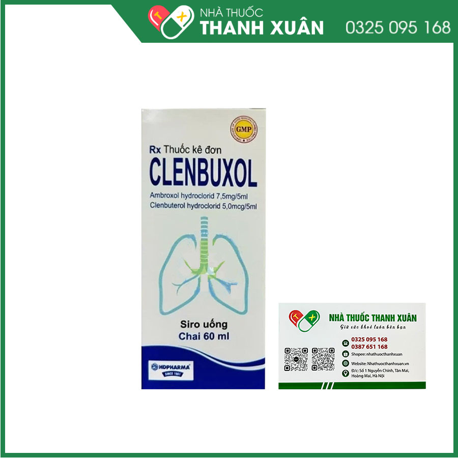Clenbuxol chỉ định điều trị hen phế quản, viêm phế quản cấp tính hoặc mãn tính, bệnh khí phế thũng