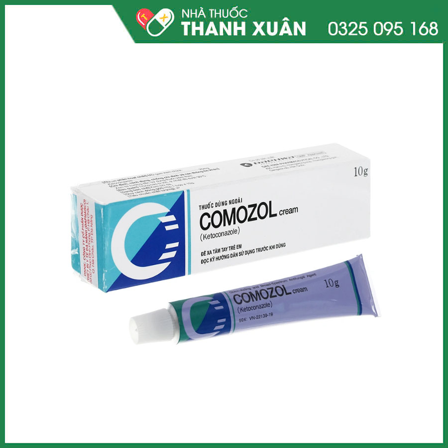 Comozol Cream kem bôi điều trị nấm da, viêm da tiết bã