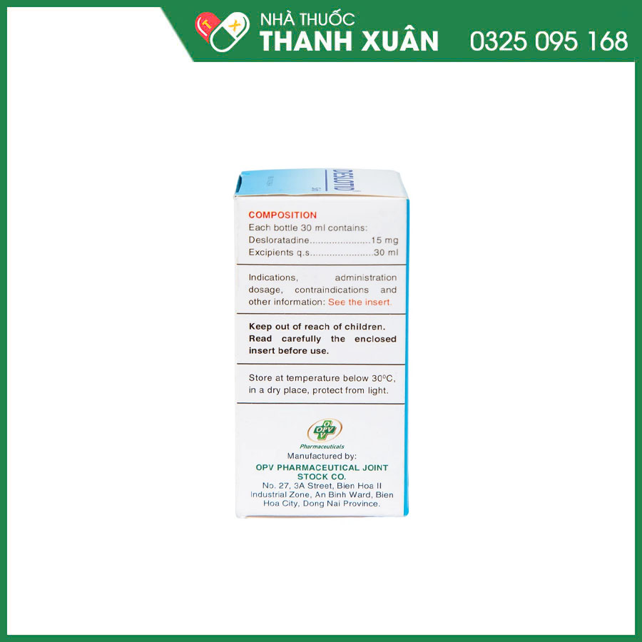 Deslotid thuốc điều trị viêm mũi dị ứng, phản ứng dị ứng