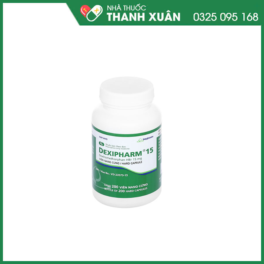 Dexipharm 15 thuốc điều trị các chứng ho khan, ho do kích ứng
