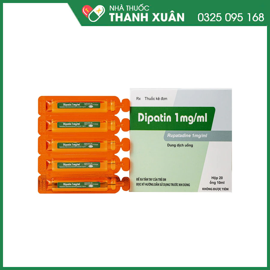 Dipatin 1 mg/ml điều trị viêm mũi dị ứng và bệnh mày đay