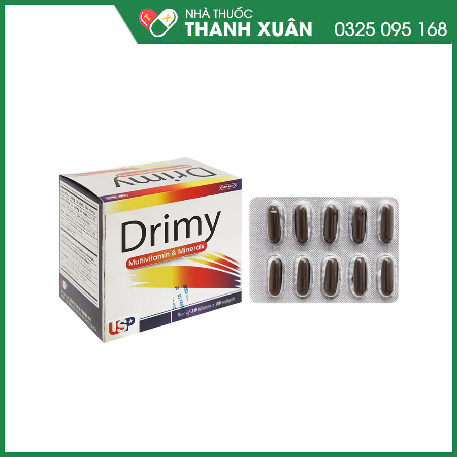 Drimy USP chế phẩm bổ sung vitamin và khoáng chất