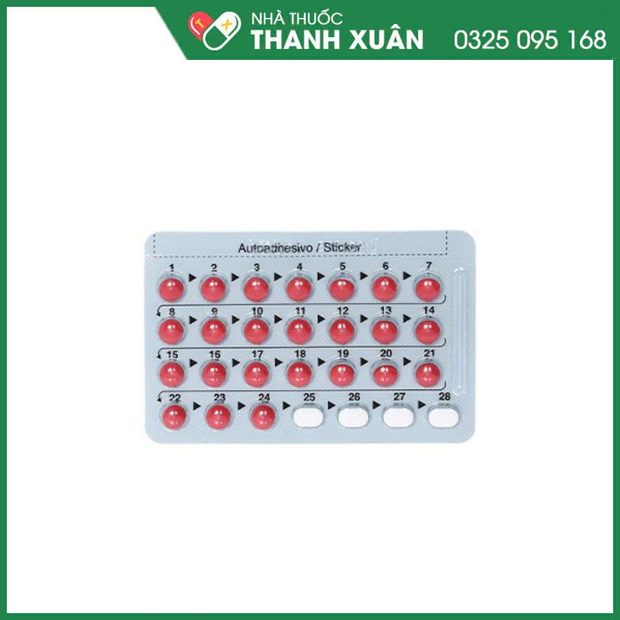 Drosperin® 20 thuốc tránh thai, điều trị các triệu chứng rối loạn tiền kinh nguyệt và mụn trứng cá