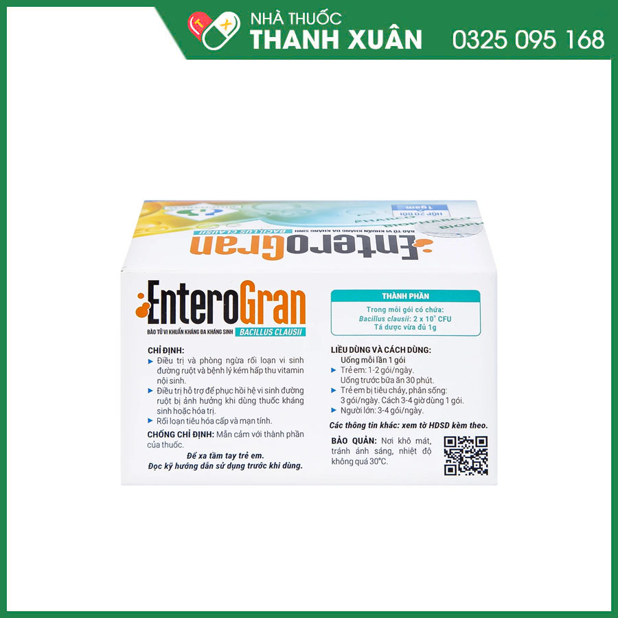 EnteroGran thuốc bột điều trị và phòng ngừa rối loạn vi sinh đường ruột