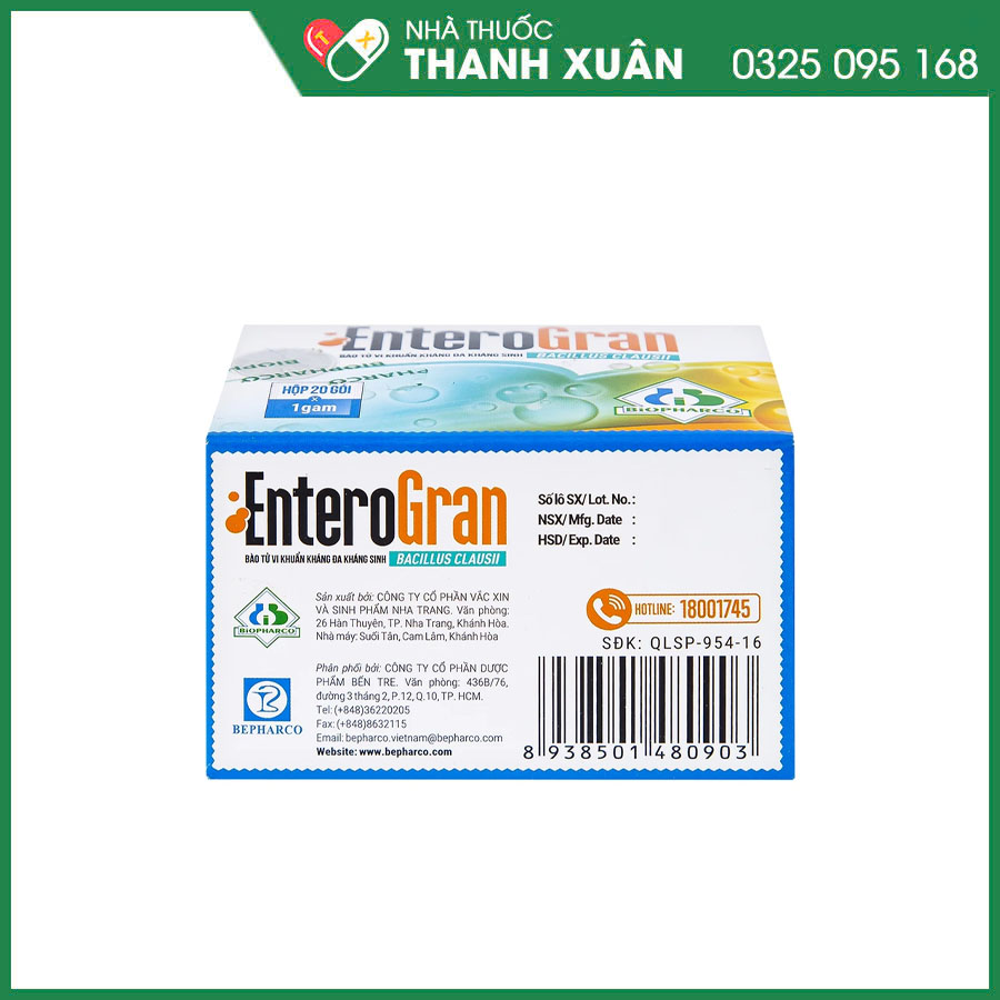 EnteroGran thuốc bột điều trị và phòng ngừa rối loạn vi sinh đường ruột