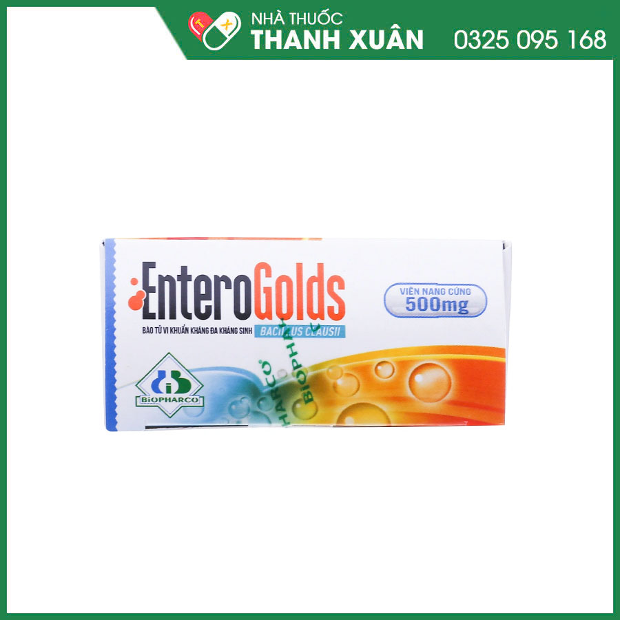 EnteroGolds thuốc hỗ trợ điều trị và phòng ngừa rối loạn vi sinh đường ruột