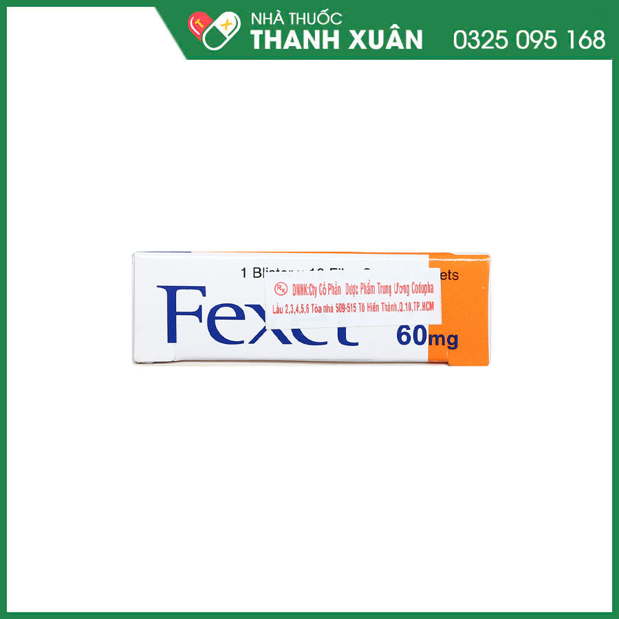 Fexet® 60 điều trị viêm mũi dị ứng, mày đay