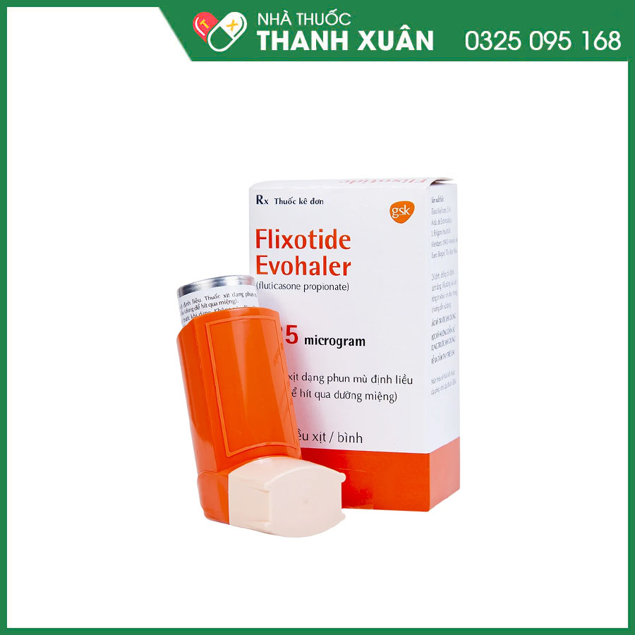 Flixotide evohaler 125 mcg thuốc dự phòng và điều trị hen phế quản