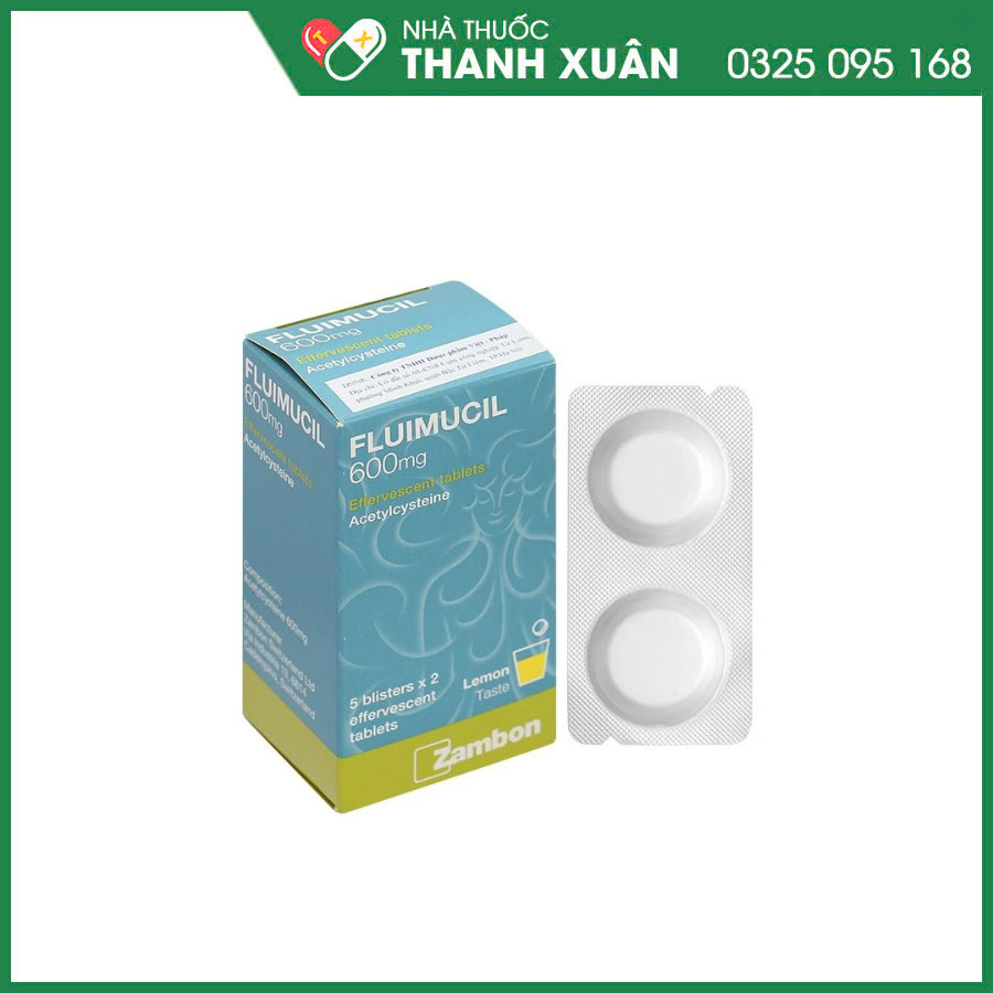 Fluimucil thuốc điều trị tiêu chất nhầy trong các bệnh lý hô hấp có kèm sự tăng tiết đờm nhầy quánh