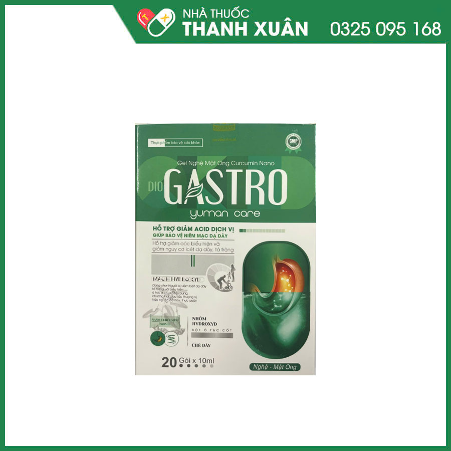 Dio gastro giúp hỗ trợ giảm các triệu chứng của viêm loét dạ dày, tá tràng