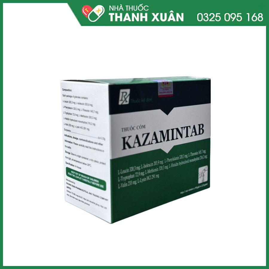 Kazamintab bổ sung acid amin thiết yếu cho bệnh nhân suy thận mạn