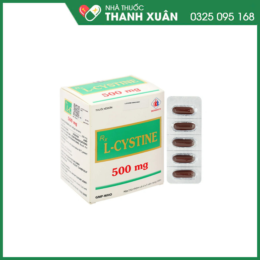 L-Cystine Domesco 500mg trị rối loạn dưỡng tóc và móng