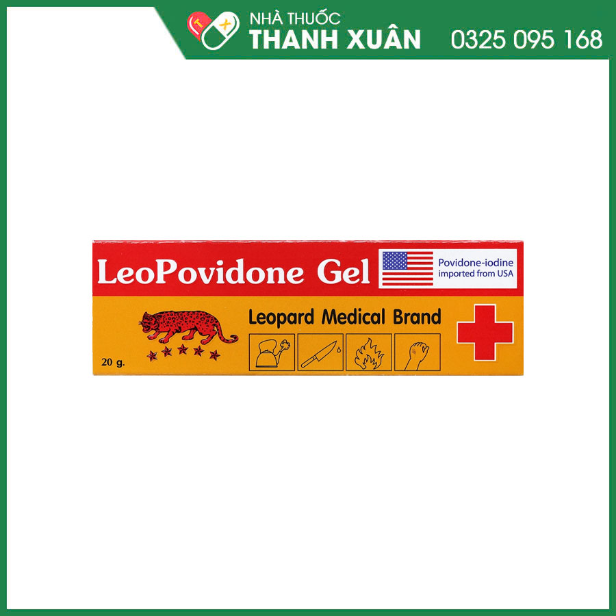 Leopovidone Gel sát khuẩn, sát trùng ngoài da