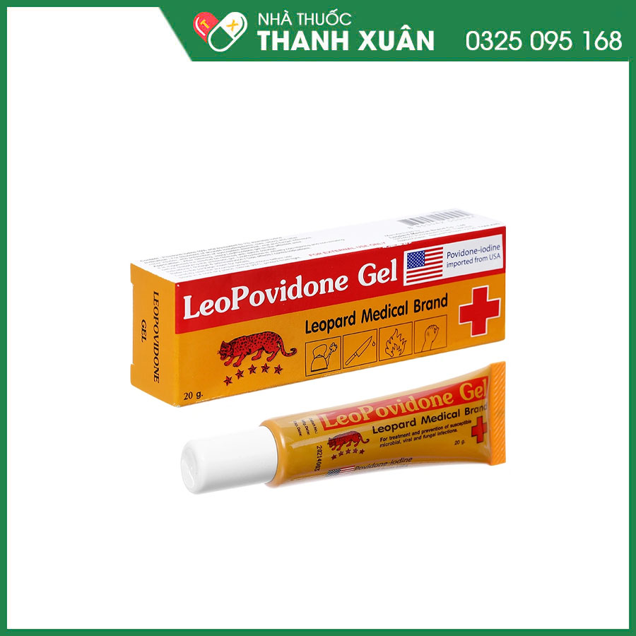 Leopovidone Gel sát khuẩn, sát trùng ngoài da