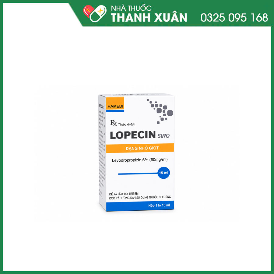 Lopecin điều trị triệu chứng ho, ho khan