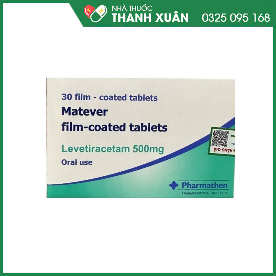 Matever 500mg thuốc điều trị động kinh và co giật
