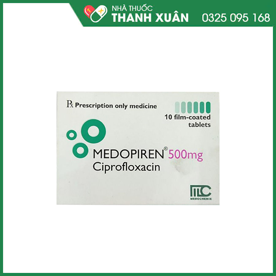 Medopien®500 điều trị các bệnh nhiễm khuẩn tai mũi họng, đường ruột, xương, khớp