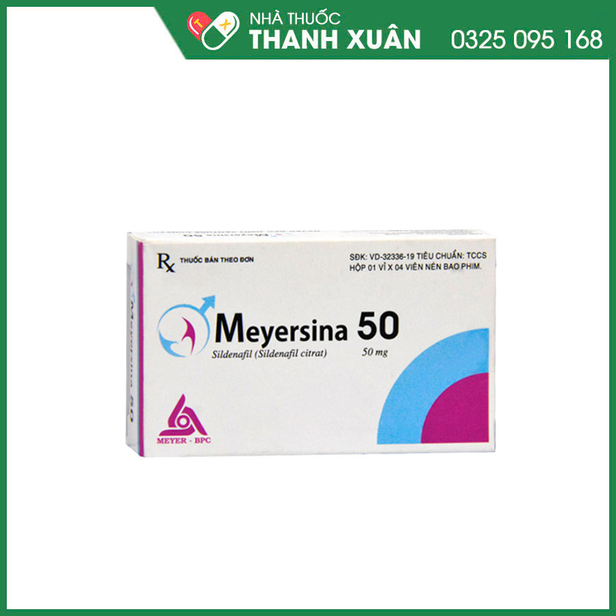 Meyersina 50 điều trị tình trạng rối loạn cương dương ở nam giới