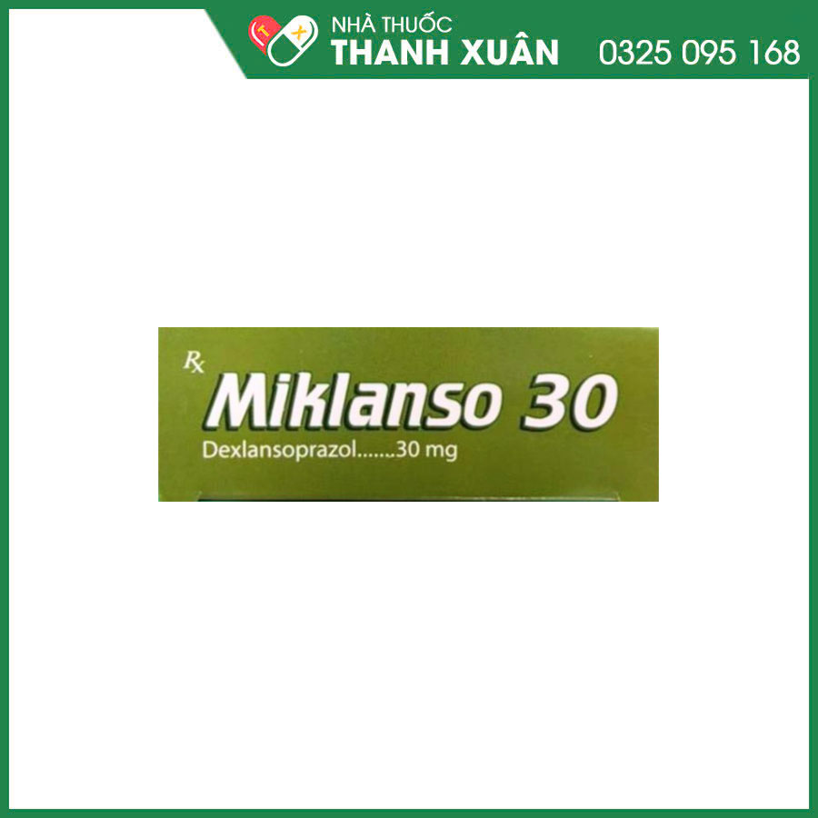 Miklanso 30 thuốc điều trị viêm thực quản có trợt loét