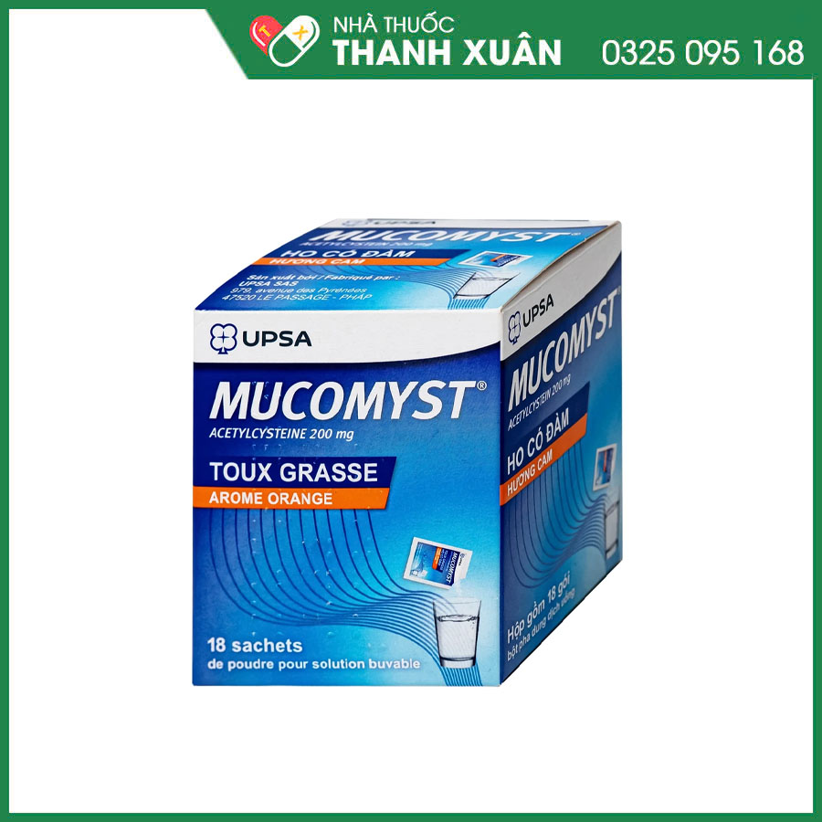 Mucomyst thuốc điều trị tiêu chất nhầy trong các bệnh lý hô hấp có kèm sự tăng tiết đờm nhầy quánh