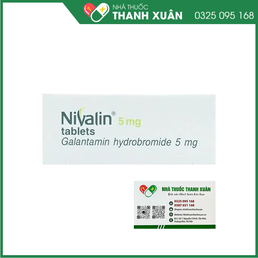 Nivalin 5mg tablets điều trị chứng sa sút trí tuệ từ nhẹ đến trung bình trong bệnh Alzheimer