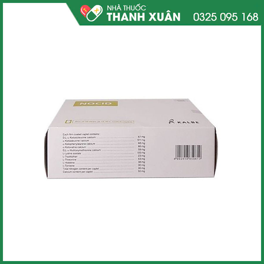Nocid giúp bổ sung acid amin cho cơ thể