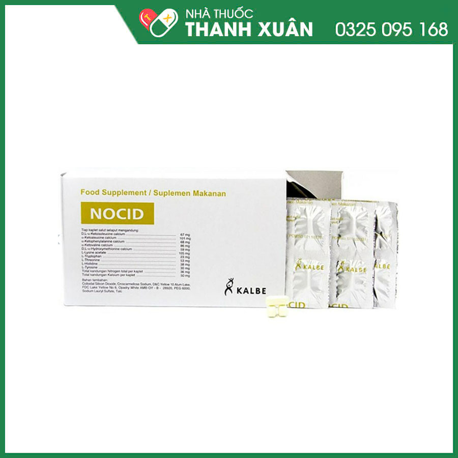 Nocid giúp bổ sung acid amin cho cơ thể