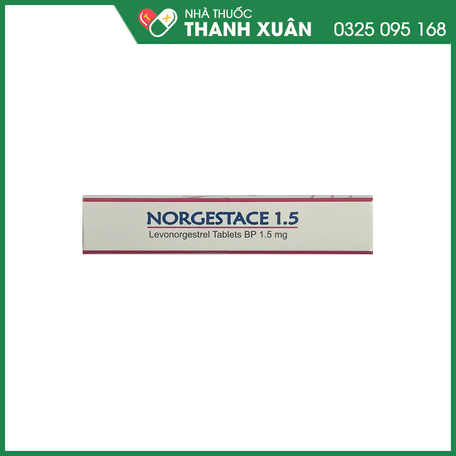 Norgestace 1.5mg thuốc tránh thai khẩn cấp trong vòng 72 giờ